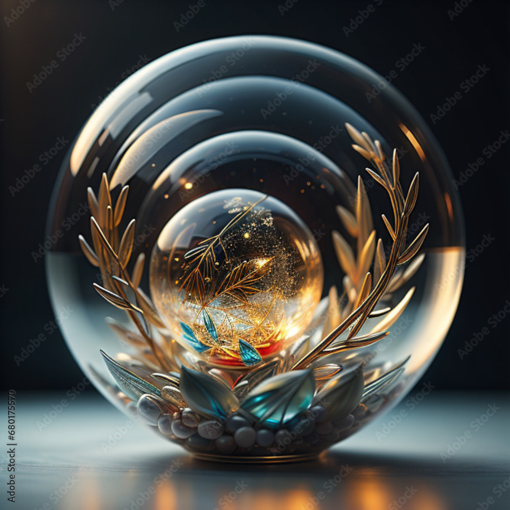 sphere on black background sphere on black background