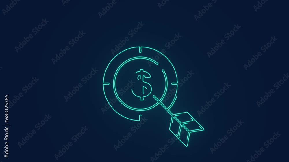 us dollar target business revenue generation animation us dollar target business revenue generation animation