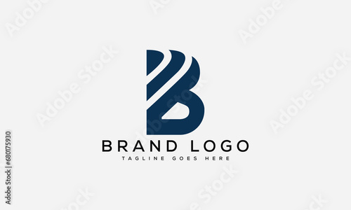 letter B logo design vector template design for brand. photo