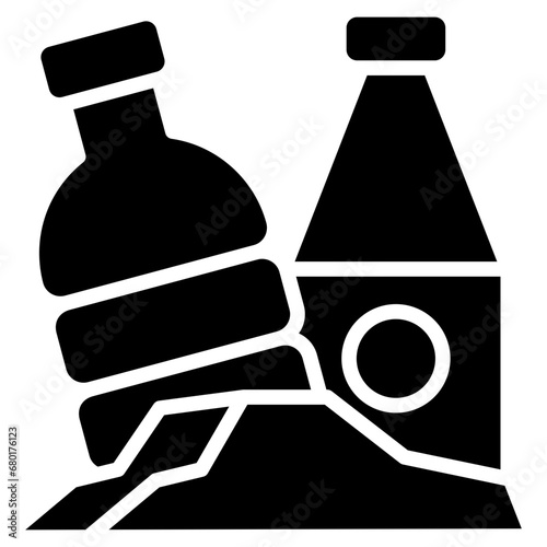 Plastic Pollution Icon