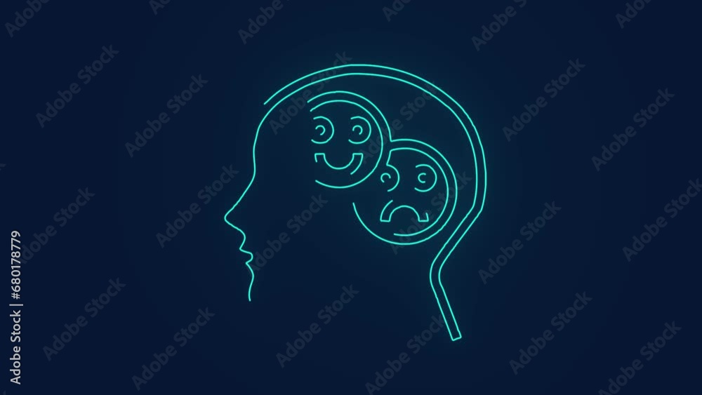 Bipolar disorder mental illness in human behavior mood swings health animation Bipolar disorder mental illness in human behavior mood swings health animation