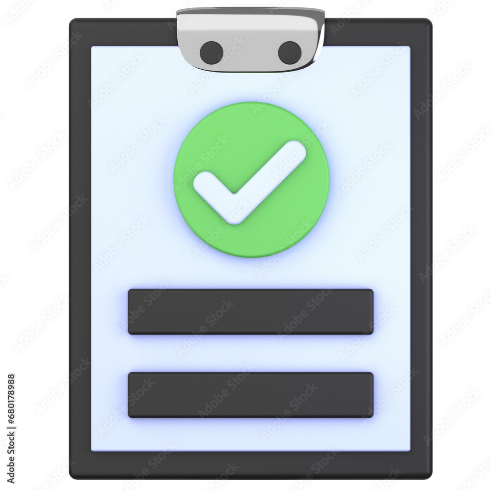 3d illustration of Verified Task. verification 3D icon concept. 3d render 3d illustration of Verified Task. verification 3D icon concept. 3d render
