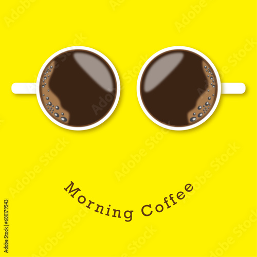 COFFEE CUP VECTOR , ART DESIGN,  COFFEE THEME BANNER