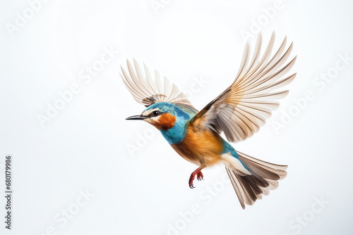 a bird flying in the air