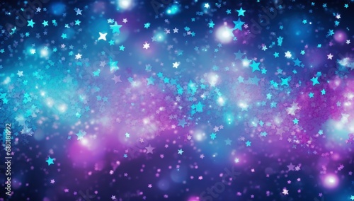 Abstract starry background with blue and pink hues, ideal for festive and celebratory designs.
