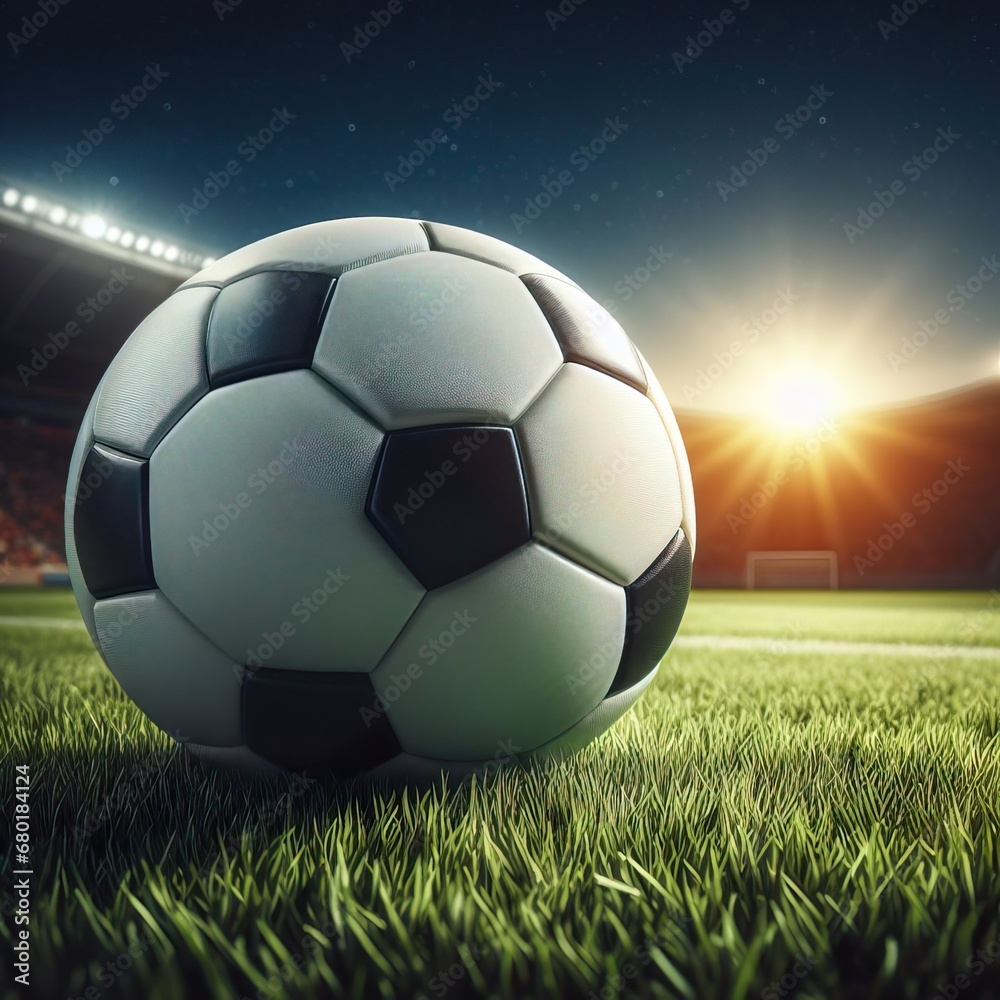 Images of football such as a ball, blocking a goal stadium and football and everything related to the sport of football