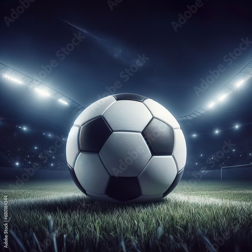 Images of football such as a ball  blocking a goal stadium and football and everything related to the sport of football
