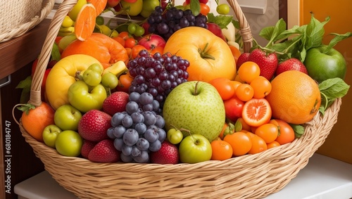 fresh fruits in basket