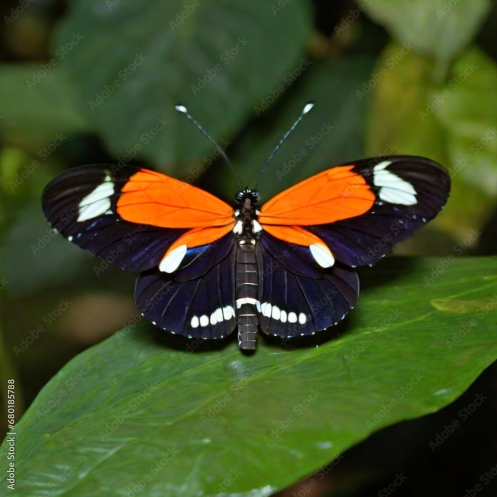 Fototapeta premium butterfly on a flower