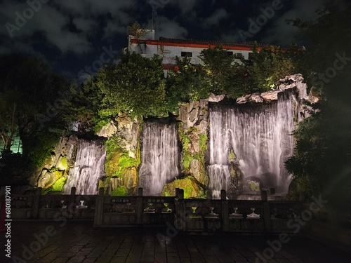 temple waterfall