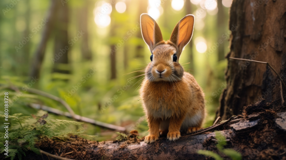 Fototapeta premium Woodland Rabbit