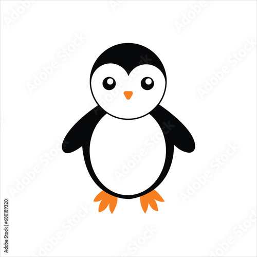 big penguin in a snowy area