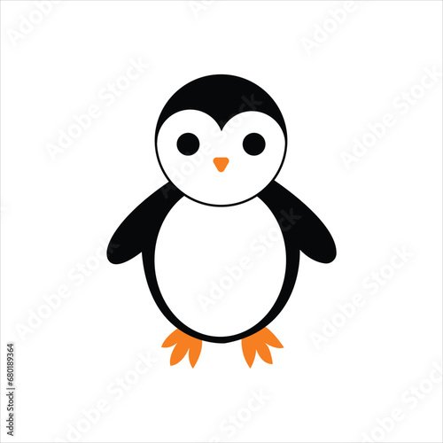 penguin isolated vector illustration © HM