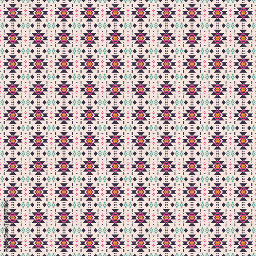 Seamless pattern in ethnic ...