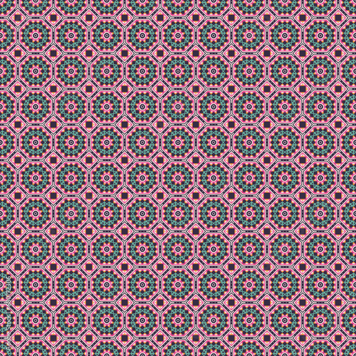 Seamless pattern in ethnic ...