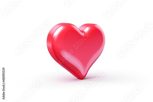 red social media notification love like heart in red photo