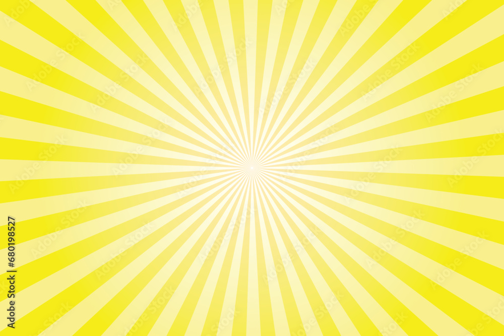 Yellow sunburst background. Abstract sun rays vector background. Sun rays Retro vintage style yellow background, Sunburst Pattern Background. Rays. Summer Banner Vector illustration. Yellow sunburst background. Abstract sun rays vector background. Sun rays Retro vintage style yellow background, Sunburst Pattern Background. Rays. Summer Banner Vector illustration.