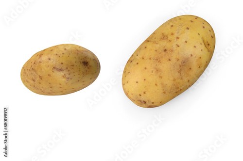 potatoes isolated on white on transparent background