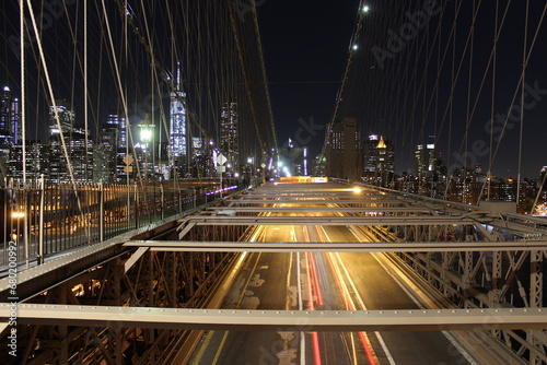 Traffic on the Brooklyn Bridge