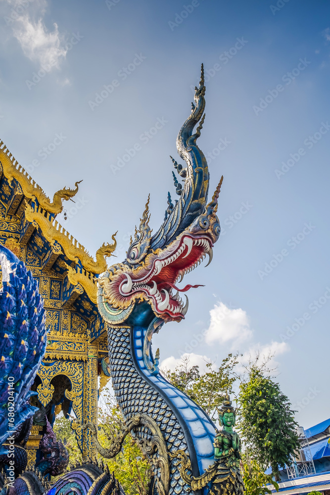 Fototapeta premium Blue Temple, Chaing Rai, Thailand