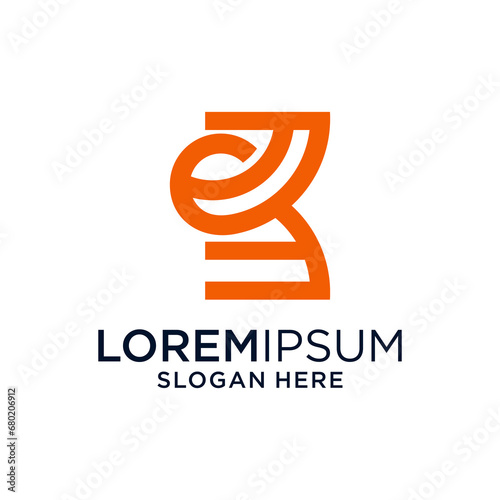 k line art logo design