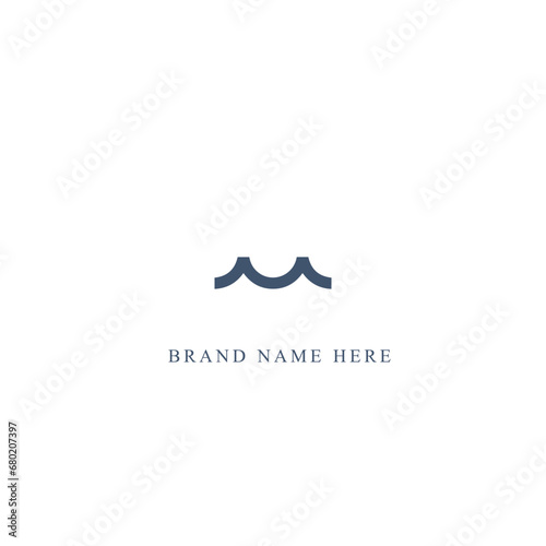 M letter logo design for fashion and beauty and spa company. M letter vector icon. Initial letter M linked circle uppercase monogram logo. M letter logo vector design. 