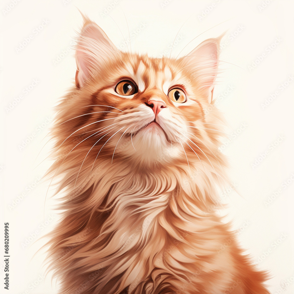 illustrations of pets, including cats, dogs, and other beloved animals created with Generative Ai