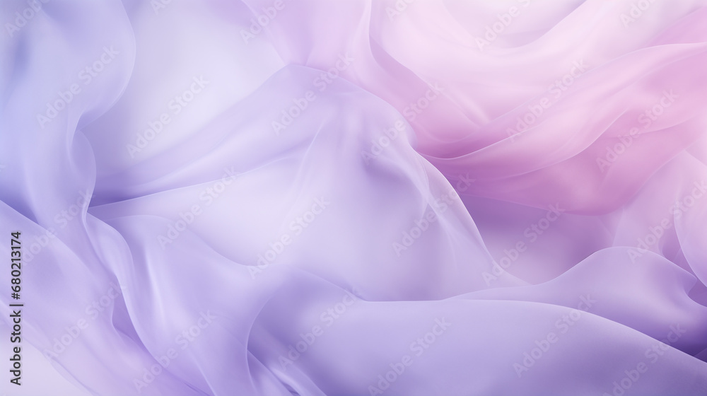 Obraz premium Soft billows of pink and blue smoke dance together in a delicate, fluid motion, creating a romantic and serene abstract backdrop