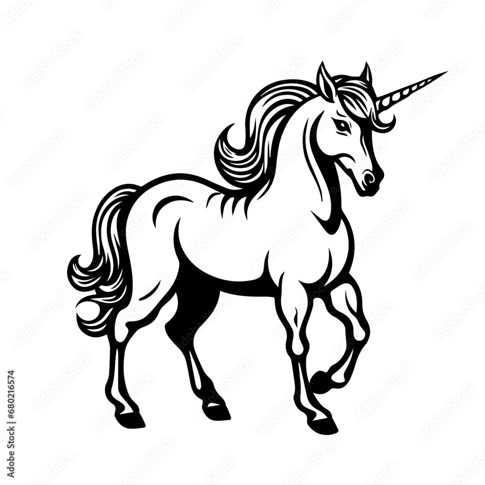 Enchanting Unicorn Vector Illustration