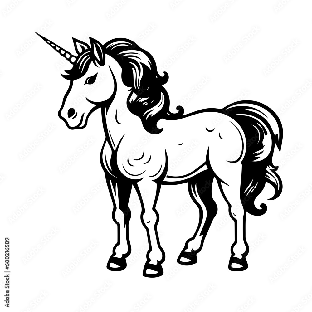 Enchanting Unicorn Vector Illustration