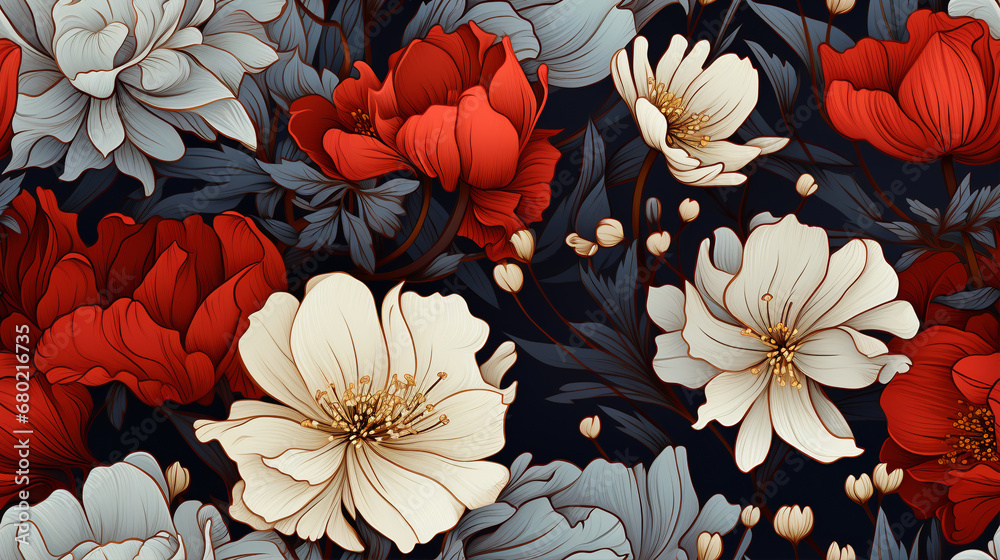 FLORAL BACKGROUND – Generative AI FLORAL BACKGROUND – Generative AI