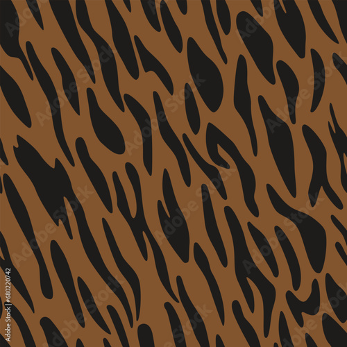 Animal skin texture seamless pattern. Mammals fur wallpaper design