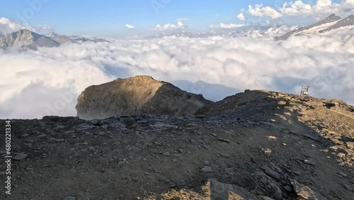 scandinavian walking in the caucasus mountains