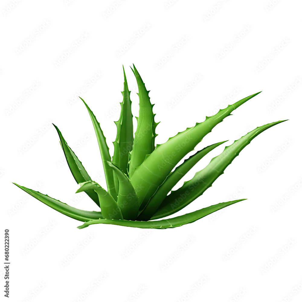 Full green Aloe Vera Plant isolated on white transparent PNG background Full green Aloe Vera Plant isolated on white transparent PNG background