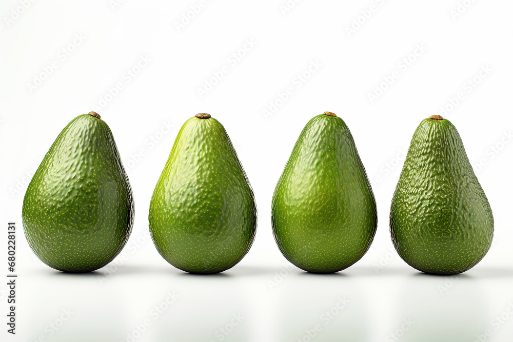 Avocado isolated on white background