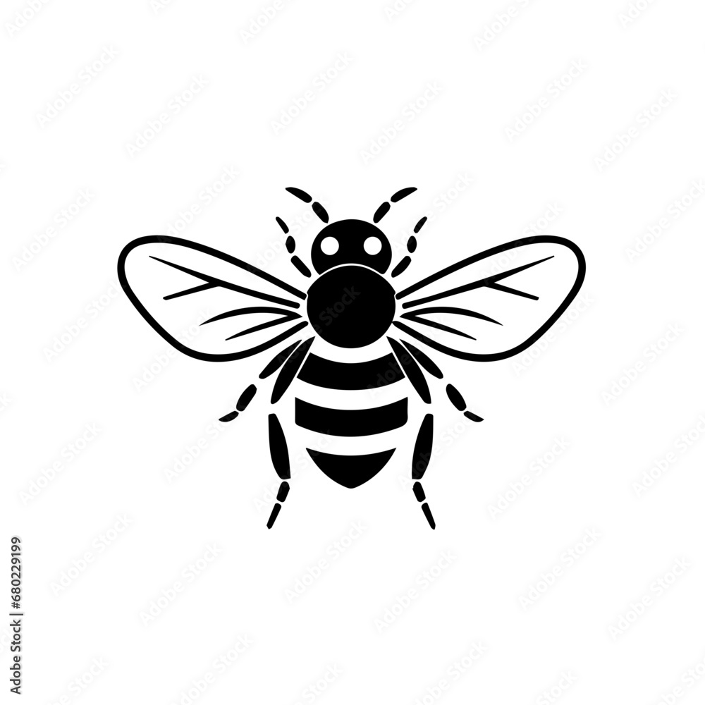 Buzzing Bee Vector Illustration Buzzing Bee Vector Illustration
