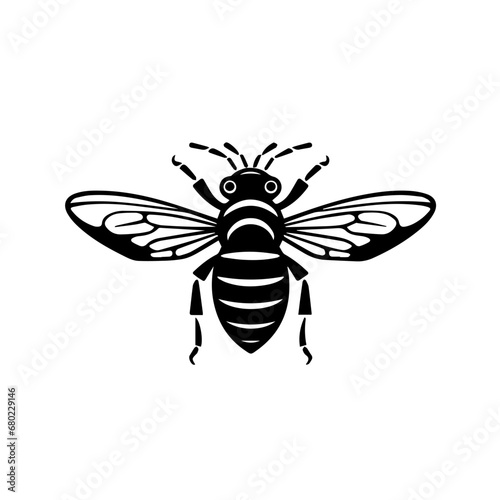 Buzzing Bee Vector Illustration © Mateusz
