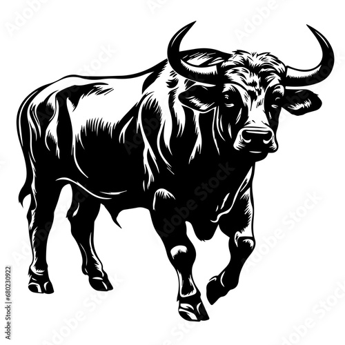 Strong Bull Vector Illustration