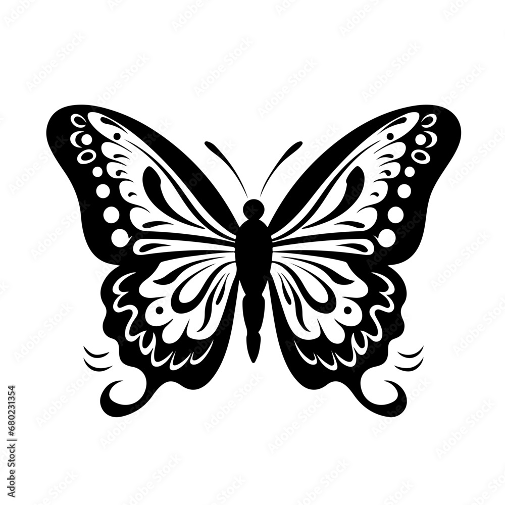 Delicate Butterfly Vector Illustration Delicate Butterfly Vector Illustration