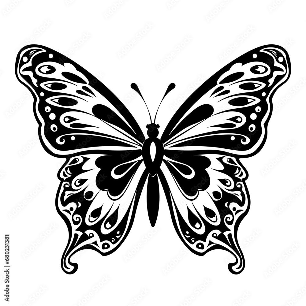  Delicate Butterfly Vector Illustration