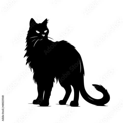 Graceful Cat Vector Illustration
