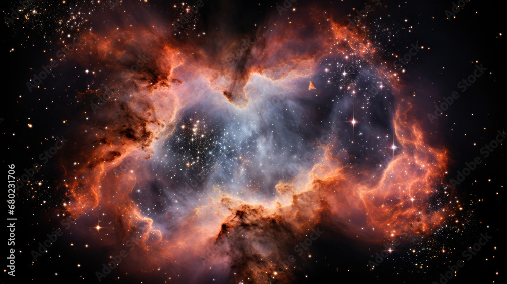 Obraz premium A Nebula Unveiling the Universe's Mysteries