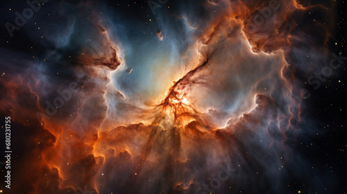 A Nebula Unveiling the Universe's Beauty