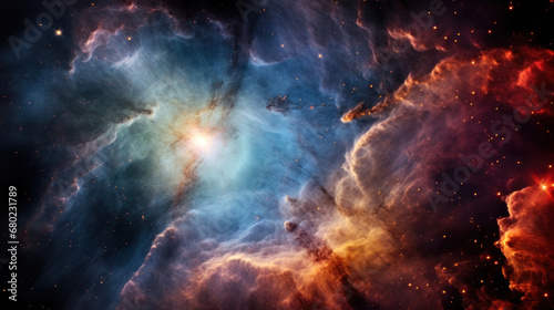 A Nebula Unveiling the Cosmos's Immensity