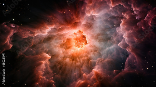  An Interstellar Nebula Where Stars are Born Amidst Cosmic Dust
