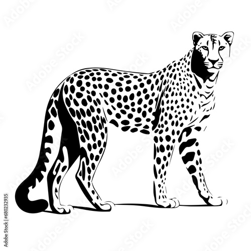 Swift Cheetah Vector Illustration