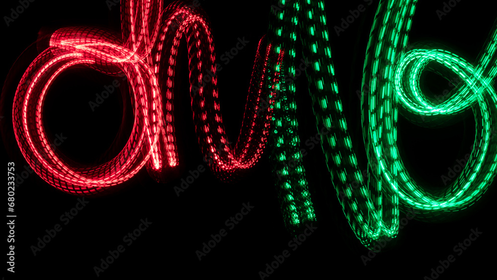 Oh No rot grün  leuchten Hintergrund farbenspiel effekt video layer visual glow wellen strömung  schriftzug handschrift 