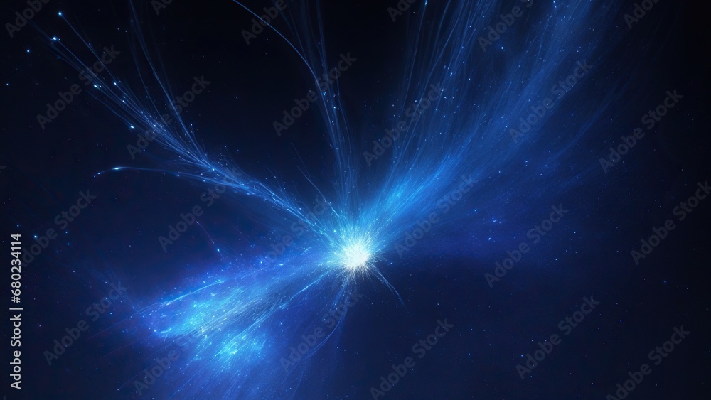 Obraz premium blue star background