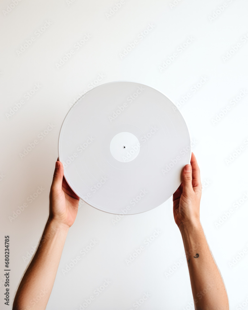 hands with white vinyl, mockup, business presentation hands with white vinyl, mockup, business presentation