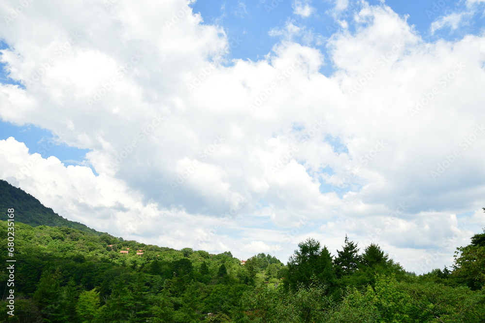 茶臼山リフトからの眺め（愛知県）